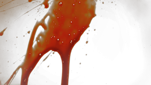 Blood Hit Lens Twice