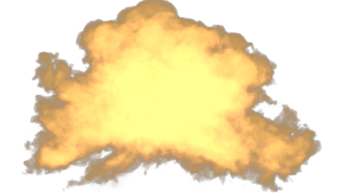 Close Up Explosion White Smoke