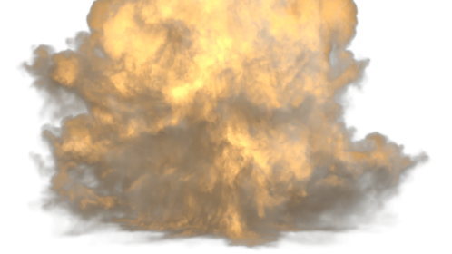 Close Up Explosion White Smoke 2