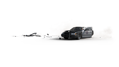 (4K) Crash Police Car A Cam A 