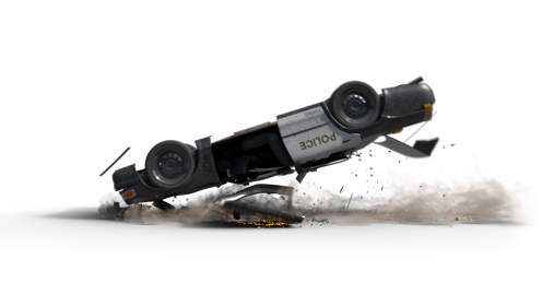 (4K) Crash Police Car B Cam B 