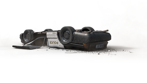 (4K) Crash Police Car B Cam C 