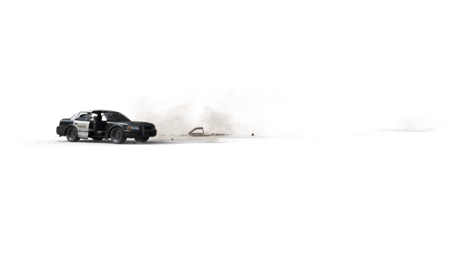 (4K) Crash Police Car Roll Cam A 
