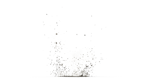 (4K) Explosion Foreground Debris 3 