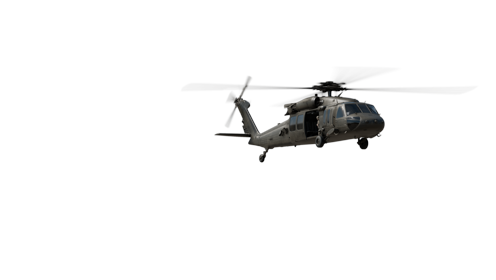 (4K) Helicopter Military Fly In 1