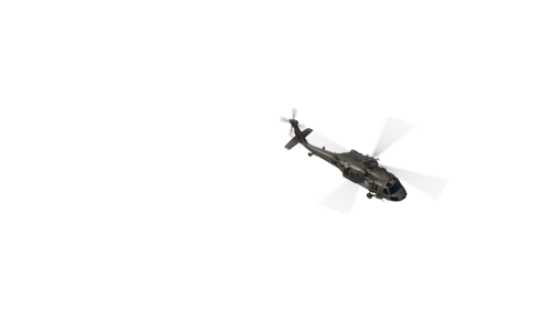 (4K) Helicopter Military Fly In 12
