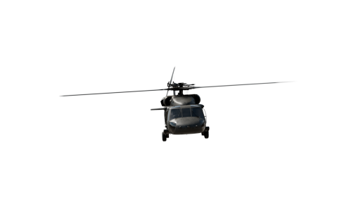 (4K) Helicopter Military Fly In 3