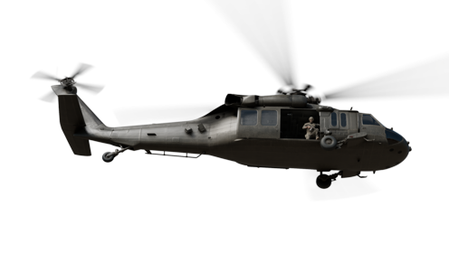 (4K) Helicopter Military Hover 10 