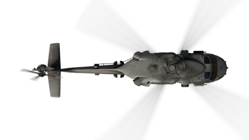 (4K) Helicopter Military Hover 11 