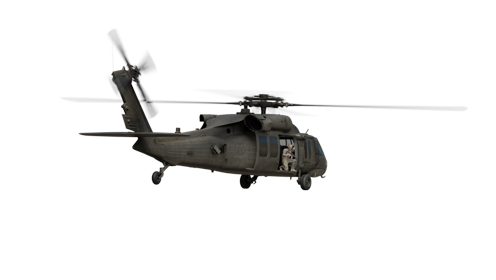 (4K) Helicopter Military Hover 2