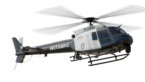 (4K) Helicopter Police Fly Away 2 