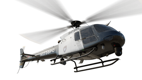 (4K) Helicopter Police Fly In 1 