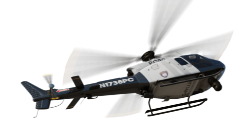 (4K) Helicopter Police Fly In 4 