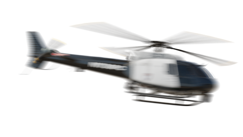 (4K) Helicopter Police Flying 1 