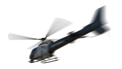 (4K) Helicopter Police Flying 10 