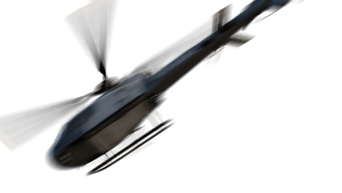 (4K) Helicopter Police Flying 6 