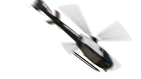 (4K) Helicopter Police Flying 8 