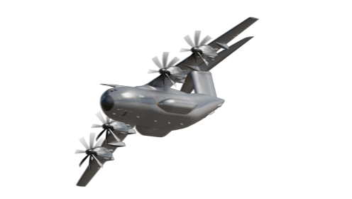 (4K) Plane Fly Out Side 4 