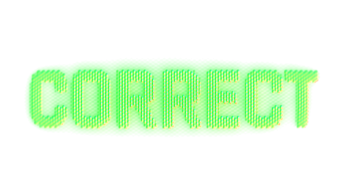 (4K) Text Crt Glitch Correct 