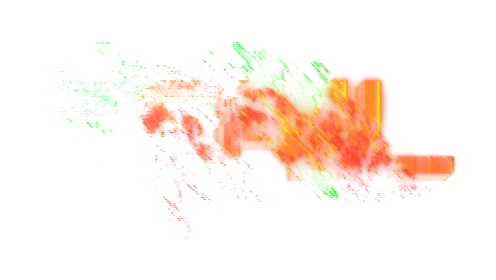 (4K) Text Holographic Orange Fail 