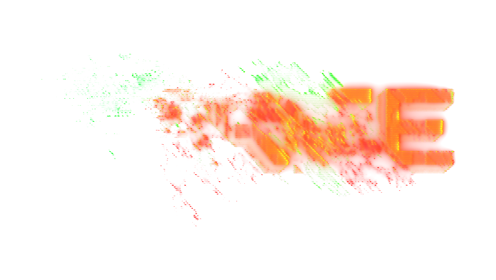 (4K) Text Holographic Orange Free 