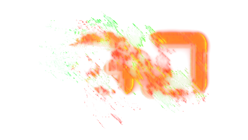 (4K) Text Holographic Orange Go 