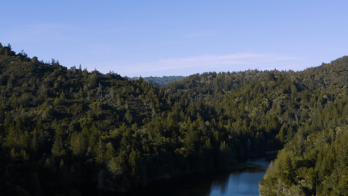 (4K) Aerial Forest Lakes 3 Matte