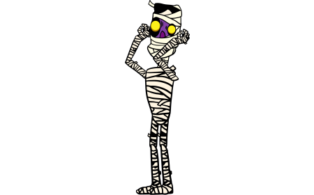 (4K) Looping  Animated Mummy Attack Idle
