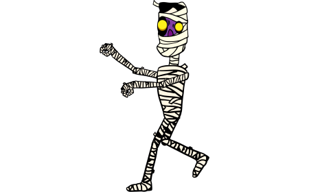 (4K) Looping  Animated Mummy Attack Walk