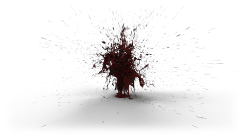(4K) Body Blood Explosion 12