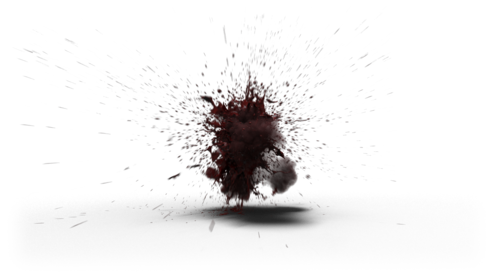 (4K) Body Blood Explosion 3