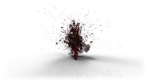 (4K) Body Blood Explosion 9