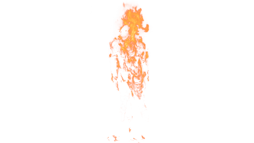 (4K) Burning Body Falling 1