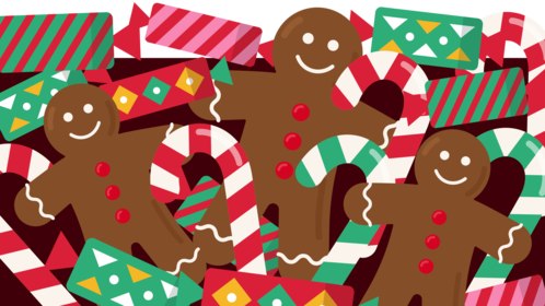 (4K) Christmas Candy Transition 1
