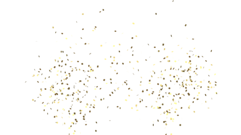 (4K) Confetti Burst Gold Shapes 1