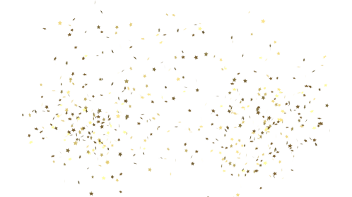 (4K) Confetti Burst Gold Stars 1