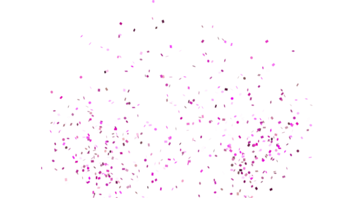 (4K) Confetti Burst Pink Shapes 1