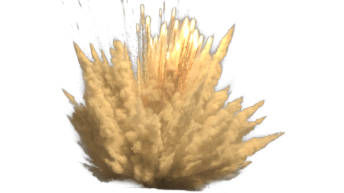 (4K) Desert Sandy Explosion 2