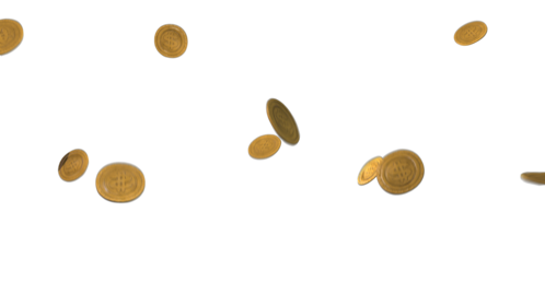 (4K) Falling Coins 4