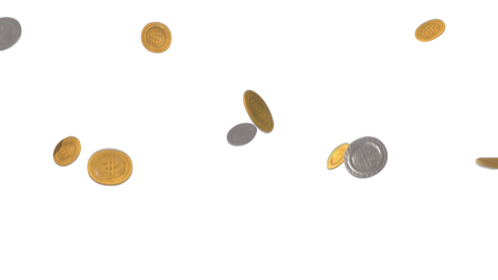 (4K) Falling Coins 5