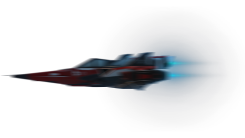 (4K) Fighter Spaceship Flyby 1 Red