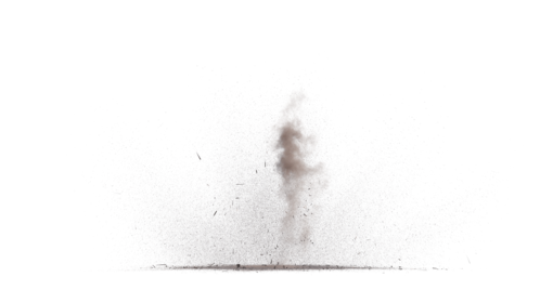 (4K) Ground Dirty Dust Explosion 1
