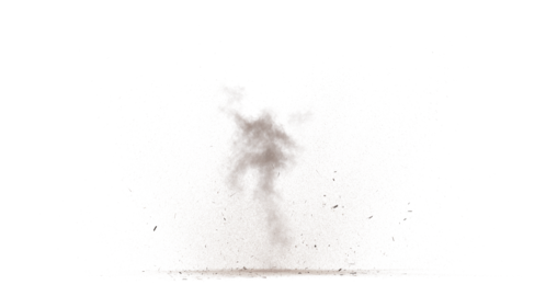 (4K) Ground Dirty Dust Explosion 2