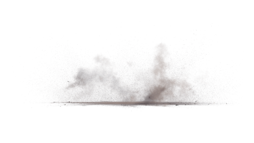 (4K) Ground Dirty Dust Explosion 3