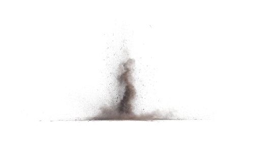 (4K) Ground Dirty Dust Explosion 5