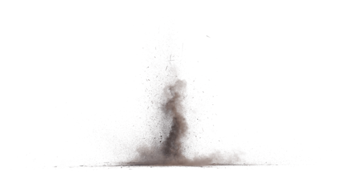 (4K) Ground Dirty Dust Explosion 6