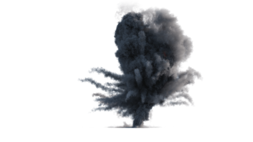 (4K) Ground Gas Explosion 2