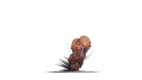 (4K) Ground Gas Explosion 4