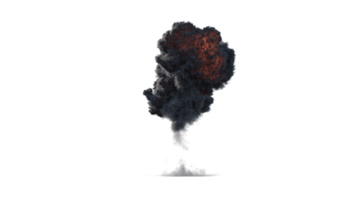 (4K) Ground Gas Explosion 7