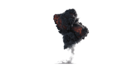 (4K) Ground Gas Explosion 8